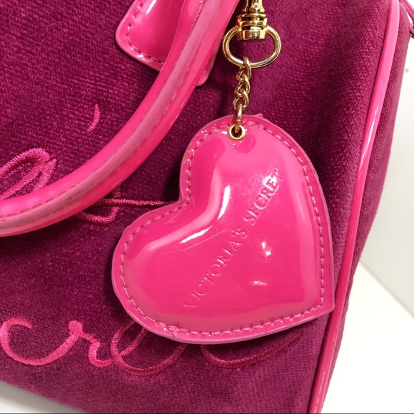 Victoria Secret Pink Zipper Heart Bag Makeup - Picture 6 of 8